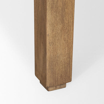 Mercana - Sapphira Brown Wood Tapered Top Console Table - 70775-AB view 6