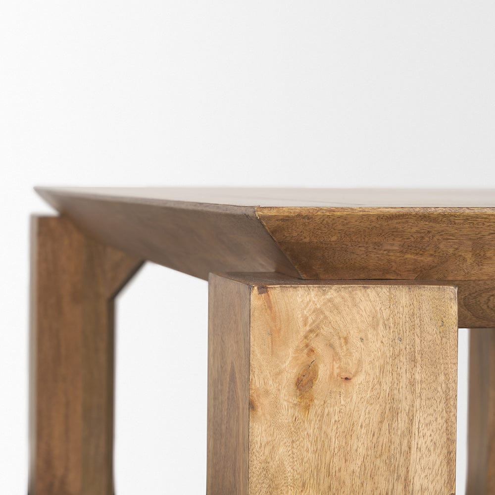 Mercana - Sapphira Brown Wood Tapered Top Console Table - 70775-AB view 8