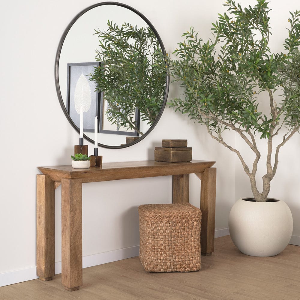 Mercana - Sapphira Brown Wood Tapered Top Console Table - 70775-AB view 9