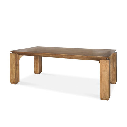Mercana - Sapphira Brown Wood Tapered Top Rectangular Dining Table - 70776-AB view 1