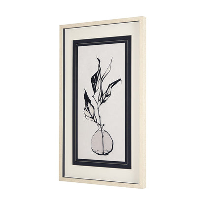 Mercana - Sapphire Vase I by Mercana Studio a Hand Embellished Textured Framed Art Print Matted under Glass - 14676 view 2