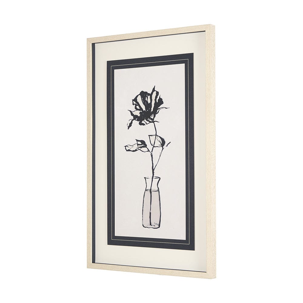 Mercana - Sapphire Vase II by Mercana Studio a Hand Embellished Textured Framed Art Print Matted under Glass - 14677 view 2