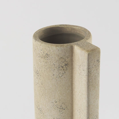 Mercana - Sariah 7.1L x 7.1W x 12.6H Beige Ceramic Vase - 69793 view 5