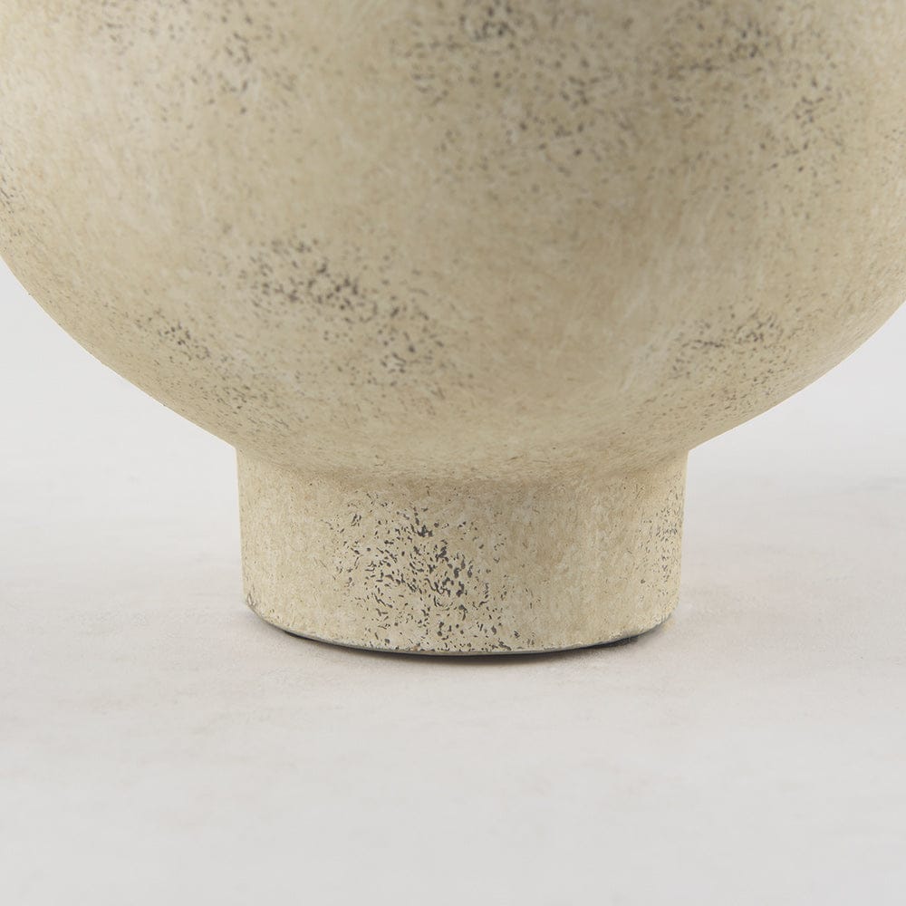 Mercana - Sariah 7.1L x 7.1W x 12.6H Beige Ceramic Vase - 69793 view 7