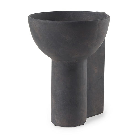 Mercana - Sariah 9.1L x 8.3W x 10.8H Black Ceramic Vase - 69792 view 1