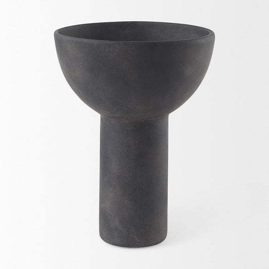 Mercana - Sariah 9.1L x 8.3W x 10.8H Black Ceramic Vase - 69792 view 2