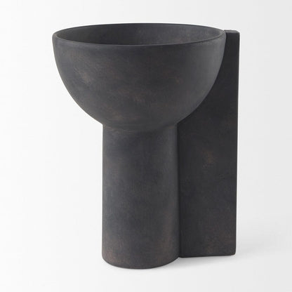 Mercana - Sariah 9.1L x 8.3W x 10.8H Black Ceramic Vase - 69792 view 3