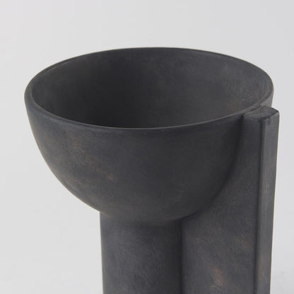 Mercana - Sariah 9.1L x 8.3W x 10.8H Black Ceramic Vase - 69792 view 5