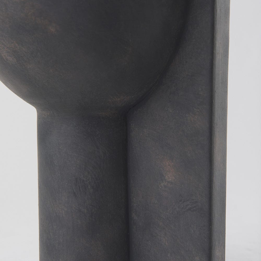 Mercana - Sariah 9.1L x 8.3W x 10.8H Black Ceramic Vase - 69792 view 6