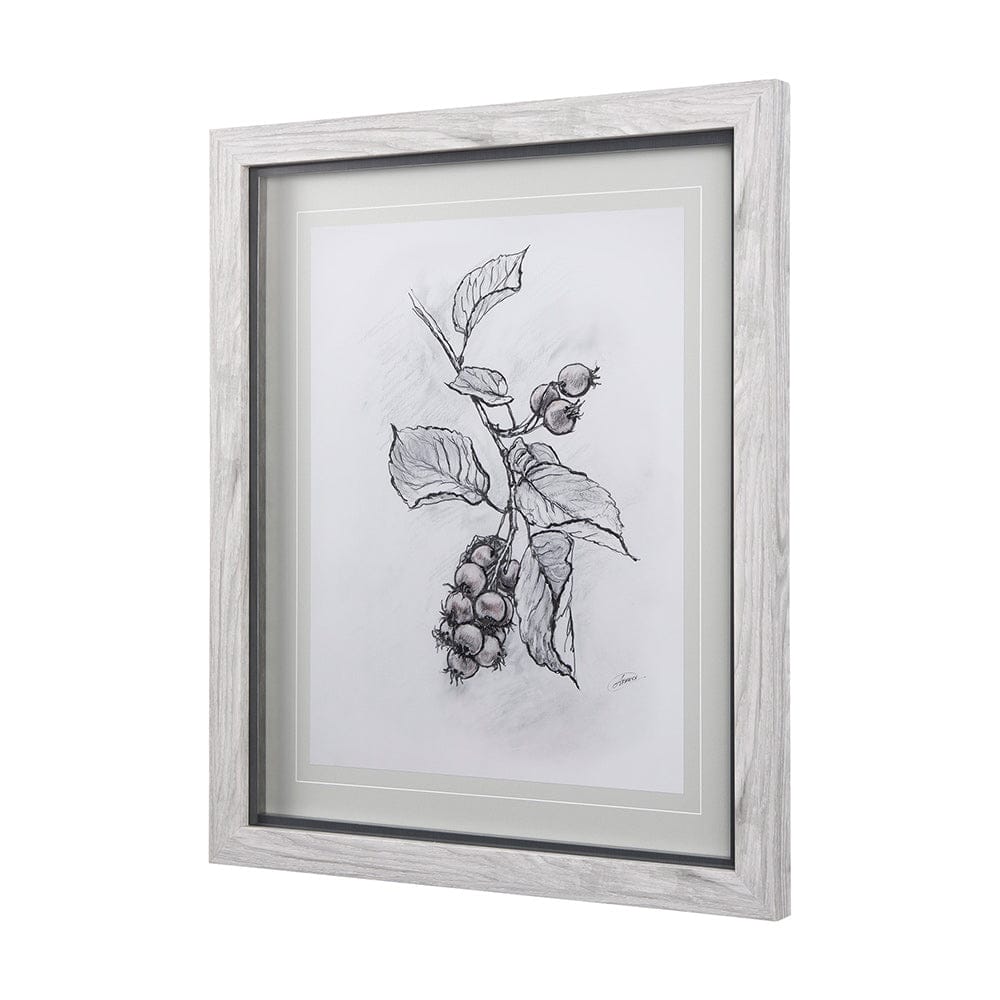 Mercana - Saskatoonberry by Mercana Studio Hand Embellished Framed Art Print Matted under Glass - 14074 view 2