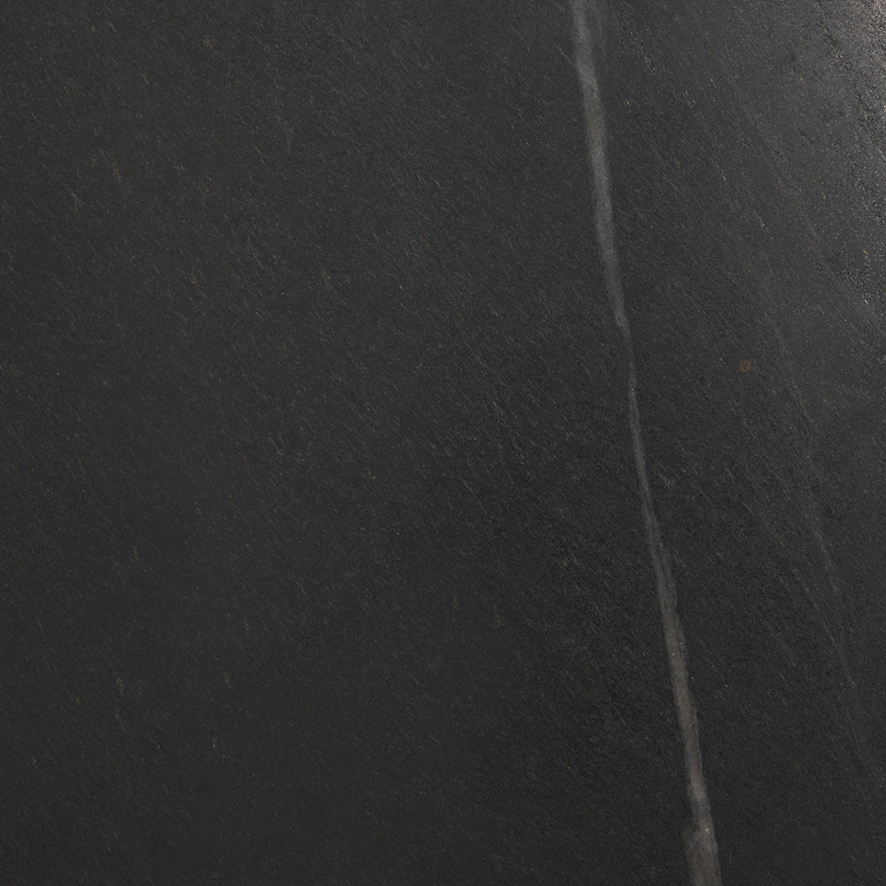 Mercana - Satima Black Marble w/ Gold Metal Square Fluted Accent Table - 70778 view 8