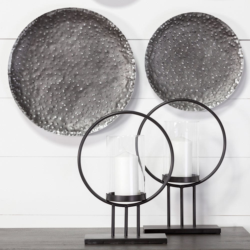 Mercana - Saturn I Small Black Metal Table Candle Holder - 67964_CLOSEOUT view 7