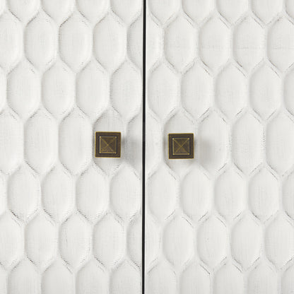 Mercana - Savannah White Fir Veneer w/ Gold Metal Accent 2-Door Accent Cabinet - 69760 view 10