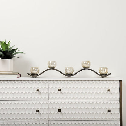Mercana - Savannah White Fir Veneer w/ Gold Metal Accents 6-Drawer Sideboard - 69759_CLOSEOUT view 13