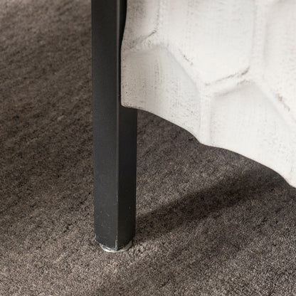 Mercana - Savannah White Fir Veneer w/ Gray Metal 2-Door Accent Cabinet - 68267 view 9