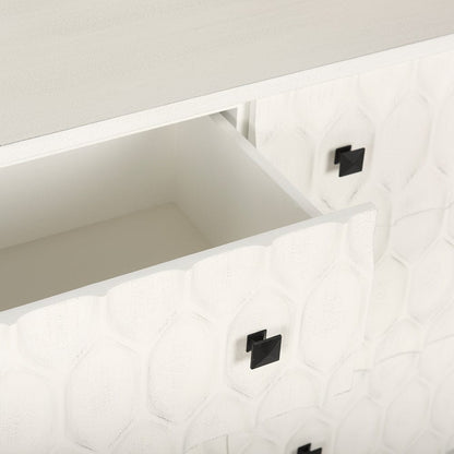 Mercana - Savannah White Fir Veneer w/ Gray Metal 6-Drawer Sideboard - 69974_CLOSEOUT view 3