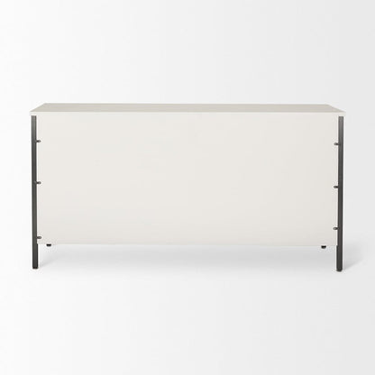 Mercana - Savannah White Fir Veneer w/ Gray Metal 6-Drawer Sideboard - 69974_CLOSEOUT view 8