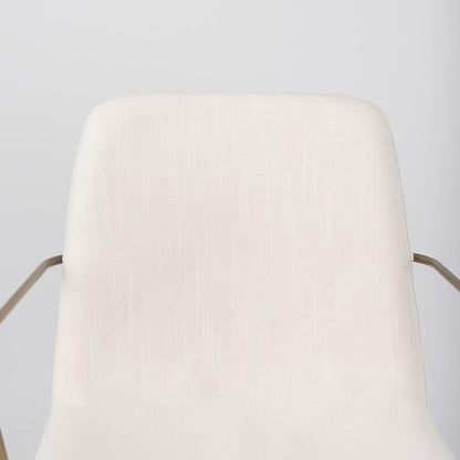 Mercana - Sawyer Cream Fabric Wrap Gold Metal Frame Dining Chair - 69846_CLOSEOUT view 7