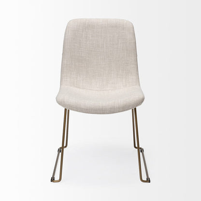 Mercana - Sawyer I Beige Fabric Seat Gold Metal Frame Dining Chair (Set of 2) - 68316_CLOSEOUT view 4