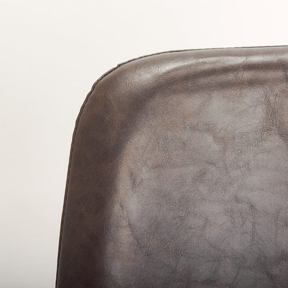 Mercana - Sawyer I Dark Brown Faux-Leather Seat Black Iron Frame Dining Chair (Set of 2) - 68312 view 7