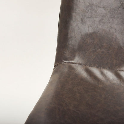 Mercana - Sawyer I Dark Brown Faux-Leather Seat Black Iron Frame Dining Chair (Set of 2) - 68312 view 8