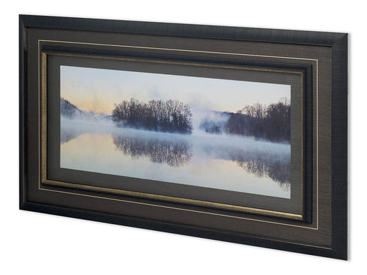 Mercana - Scene on the Water VIII by James McLoughlin Hand Embellished Framed Art Print Matted under Glass - 11778 view 1