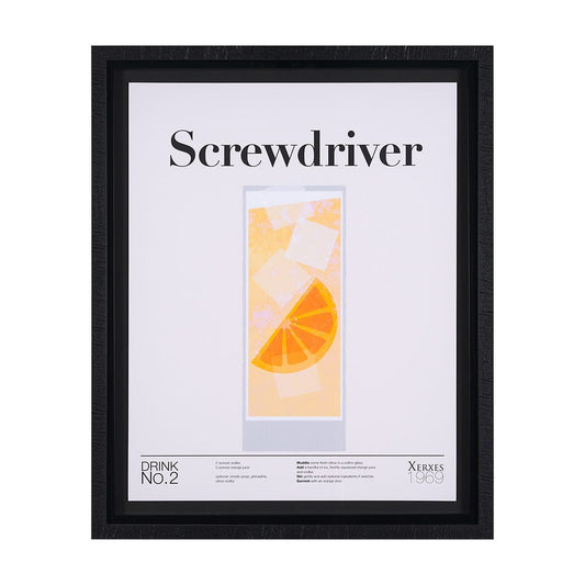 Mercana - Screwdriver by Mercana Studio a Hand Embellished Textured Framed Art Print Matted under Glass - 15387 view 1