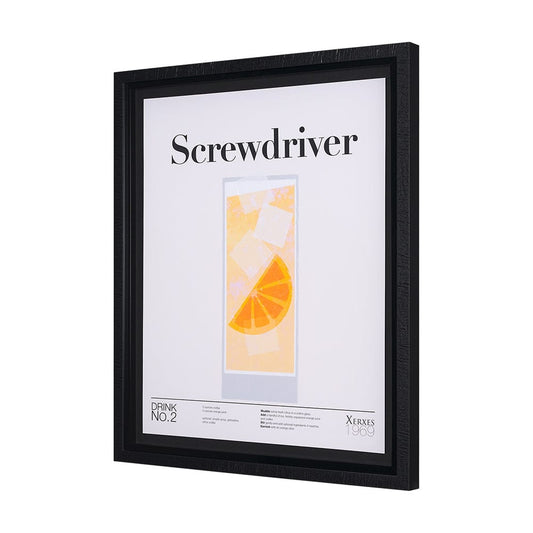 Mercana - Screwdriver by Mercana Studio a Hand Embellished Textured Framed Art Print Matted under Glass - 15387 view 2