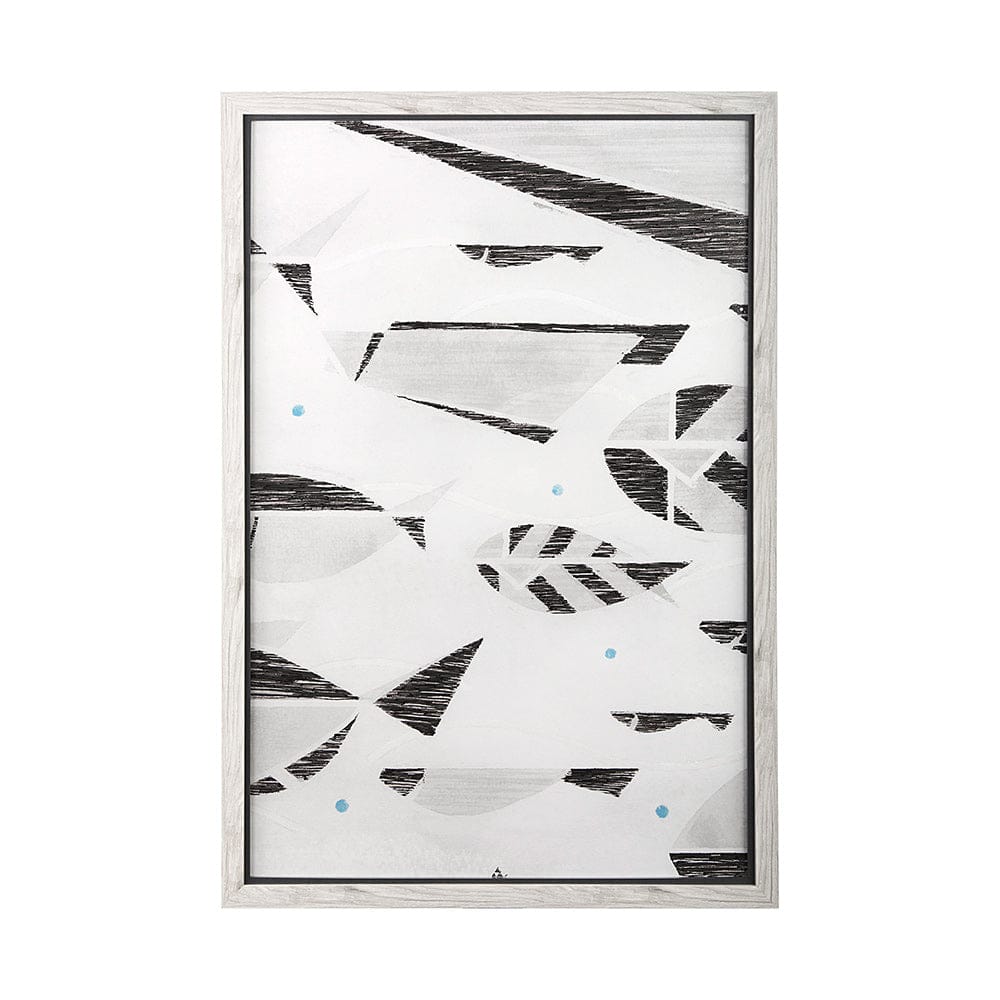 Mercana - Se Promener II by Mercana Studio a Hand Embellished Textured Framed Art Print Matted under Glass - 14058 view 1
