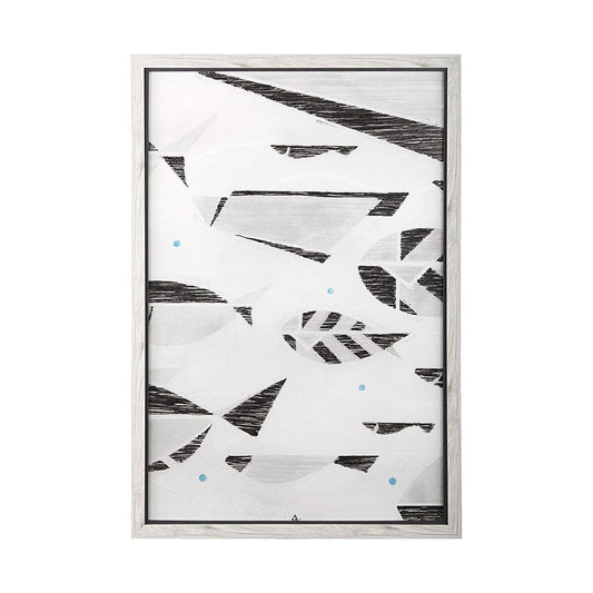 Mercana - Se Promener II by Mercana Studio a Hand Embellished Textured Framed Art Print Matted under Glass - 14058 view 1