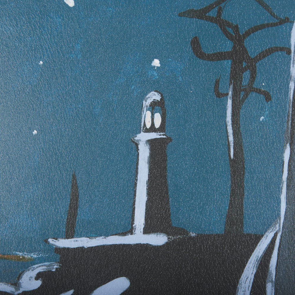 Mercana - Sea bay at night III by Mercana Studio a Hand Embellished Textured Framed Art Print - 14271 view 7