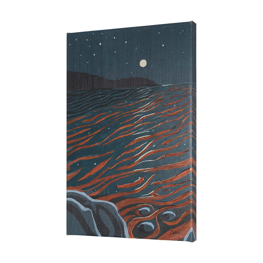 Mercana - Sea bay at nitght II by Mercana Studio a Hand Embellished Textured Canvas - 102210-L view 2