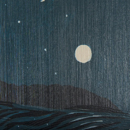 Mercana - Sea bay at nitght II by Mercana Studio a Hand Embellished Textured Canvas - 102210-L view 7