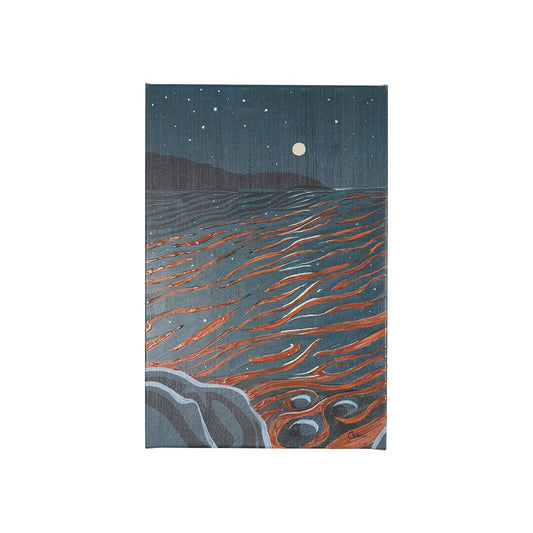 Mercana - Sea bay at nitght II by Mercana Studio a Hand Embellished Textured Canvas - 102210-S view 1