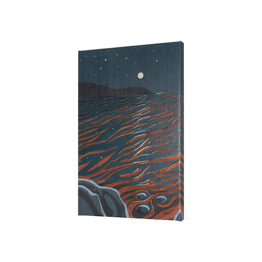 Mercana - Sea bay at nitght II by Mercana Studio a Hand Embellished Textured Canvas - 102210-S view 2
