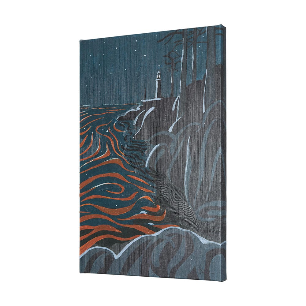 Mercana - Sea bay at nitght III by Mercana Studio a Hand Embellished Textured Canvas - 102211-L view 2