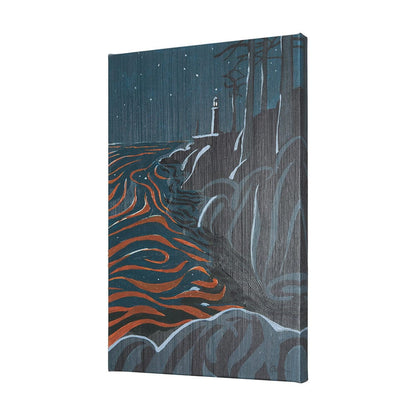 Mercana - Sea bay at nitght III by Mercana Studio a Hand Embellished Textured Canvas - 102211-L view 2