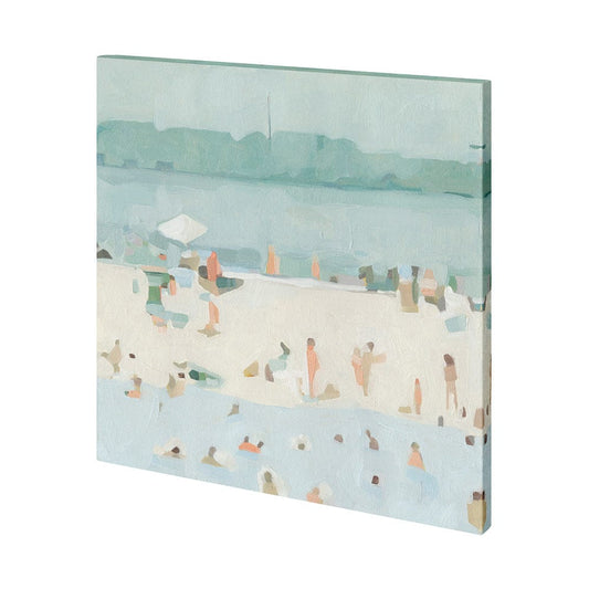 Mercana - Sea Glass Sandbar I by Emma Scarvey a Hand Embellished Textured Canvas - 101245-S view 1