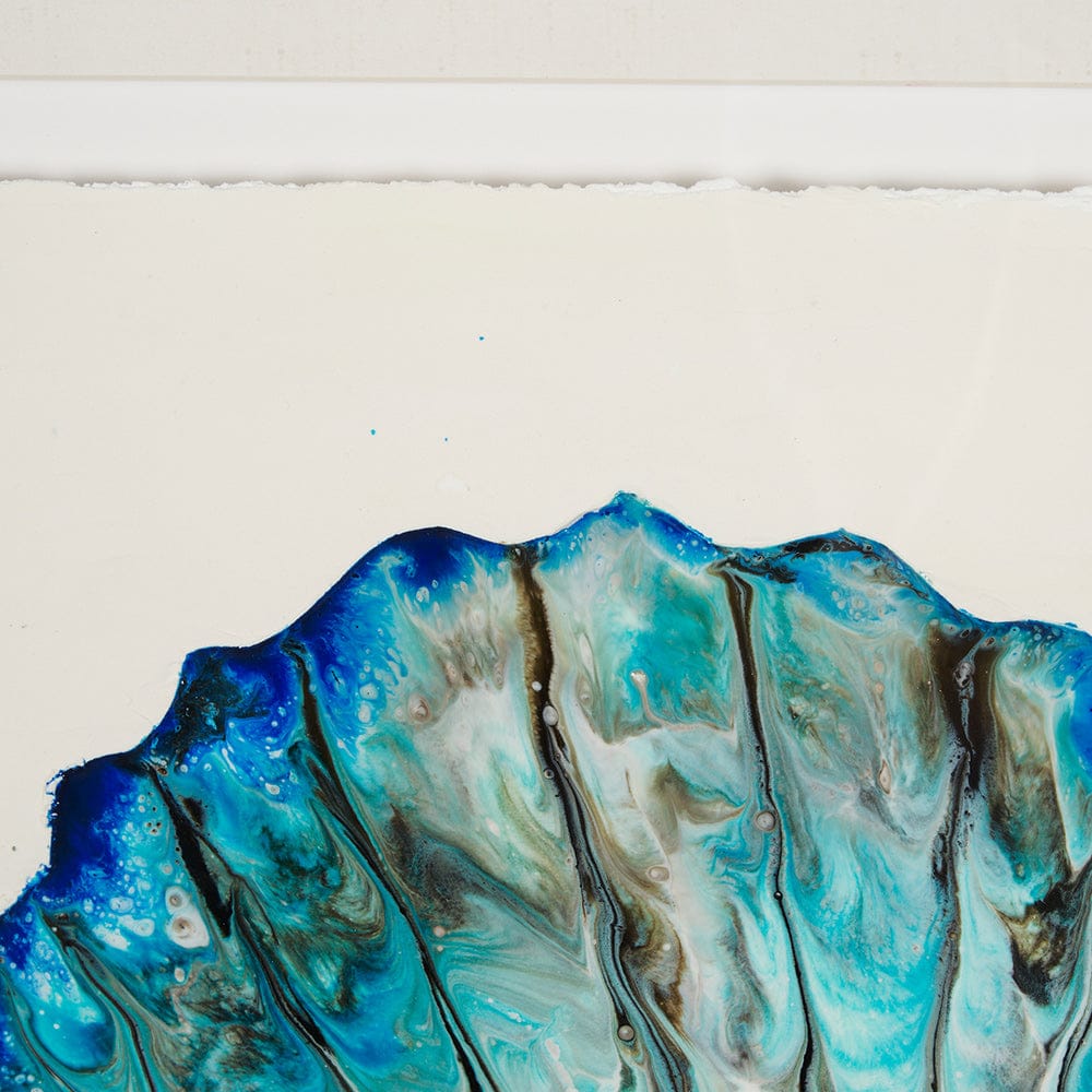 Mercana - Sea Pearl by Studio M a handmade Original Framed Artwork under Glass - 15031 view 7