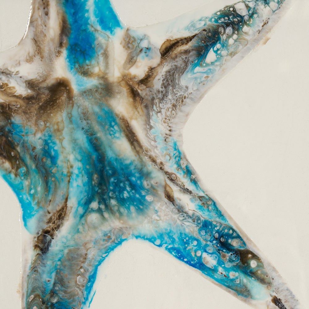 Mercana - Sea Star by Studio M a handmade Original Framed Artwork under Glass - 15030 view 7