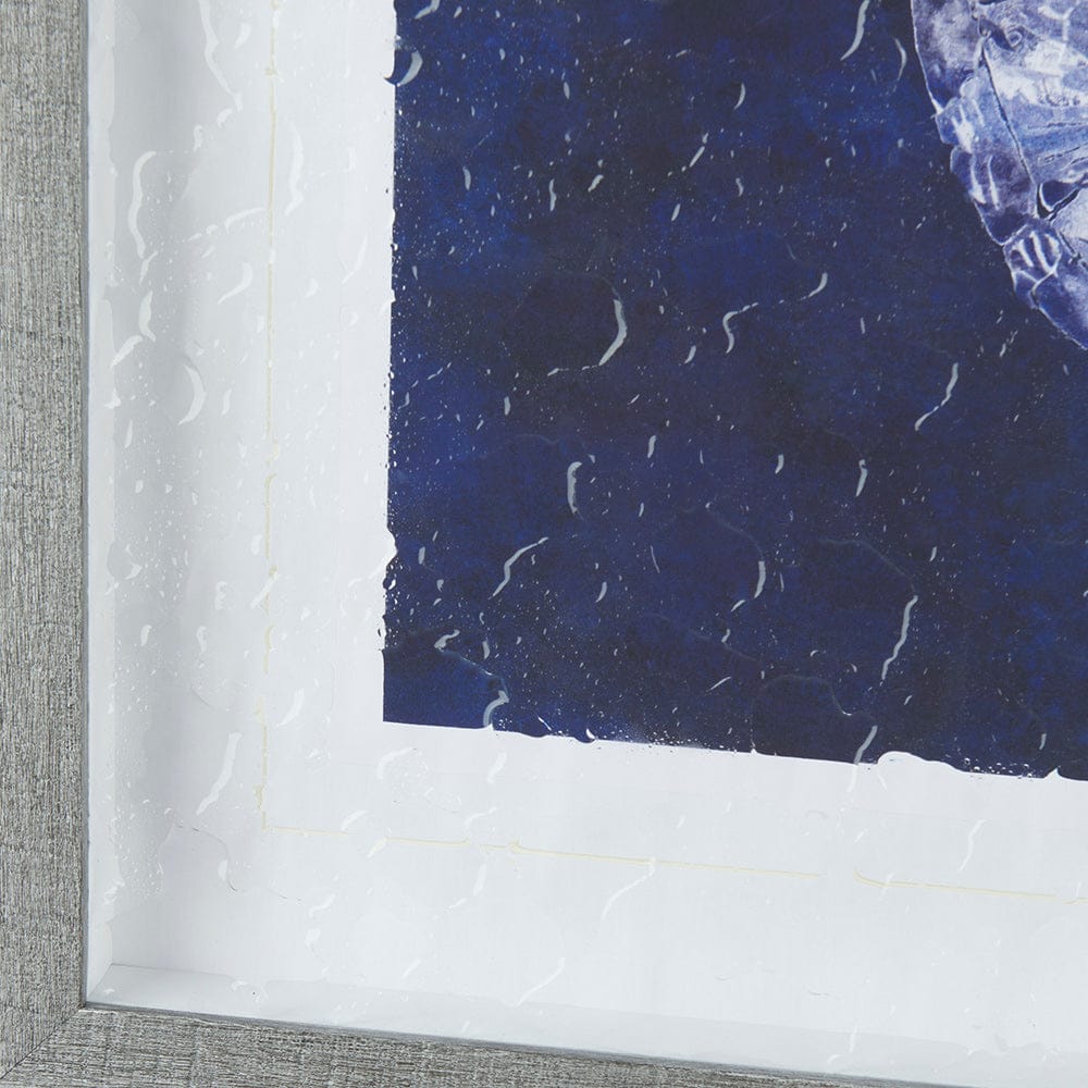 Mercana - Sea Turtle Shadow II by Grace Popp a Hand Embellished Textured Framed Art Print Matted under Glass - 10065 view 5