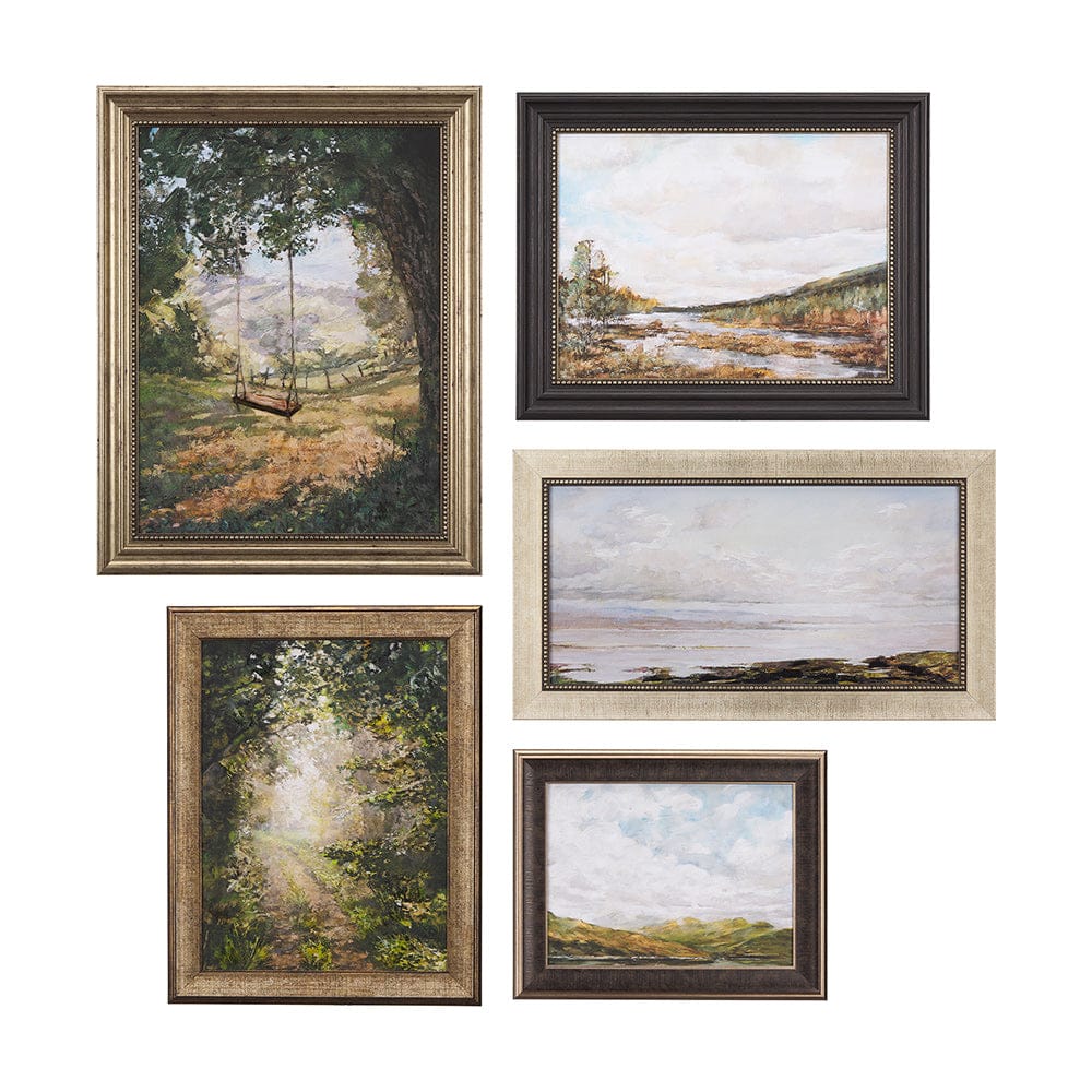 Mercana - Sea View by Mercana Studioa Hand Embellished Textured Framed Art Print (Set of 5) - 14173 view 1