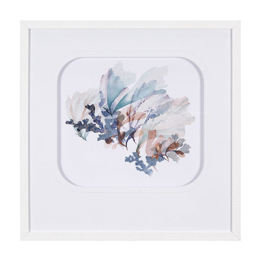 Mercana - Seagrass - Stir by Mercana Studio a Hand Embellished Textured Framed Art Print Matted under Glass - 15165 view 1