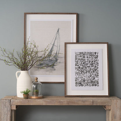 Mercana - Sealife II by Oliver Goldsmith a Hand Embellished Framed Art Print Matted under Glass - 15809 view 8