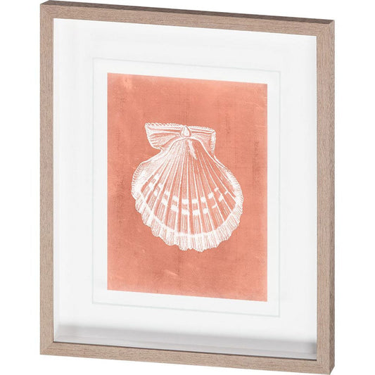 Mercana - Sealife on Coral VII by Vision Studio Hand Embellished Textured Framed Art Print Matted under Glass - 10110 view 1