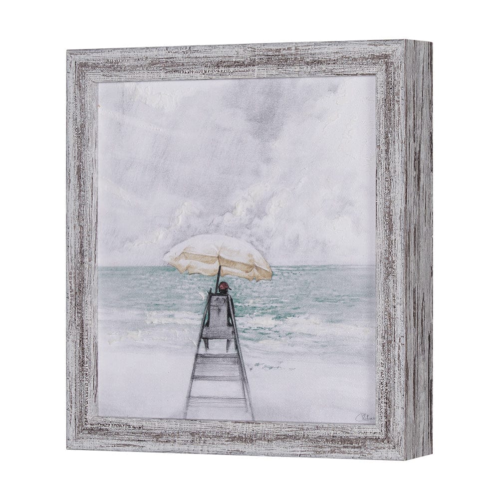 Mercana - Seaside Vacation III by Mercana Studio a Hand Embellished Textured Framed Art Print - 15016 view 3