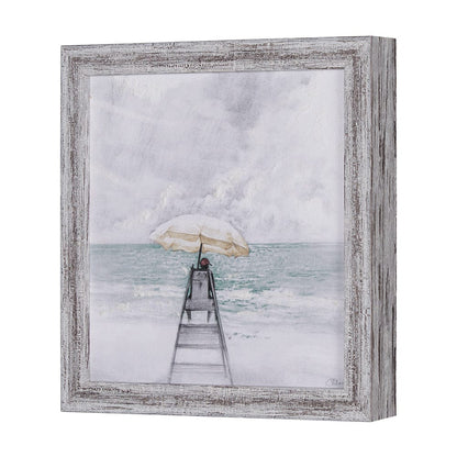 Mercana - Seaside Vacation III by Mercana Studio a Hand Embellished Textured Framed Art Print - 15016 view 3