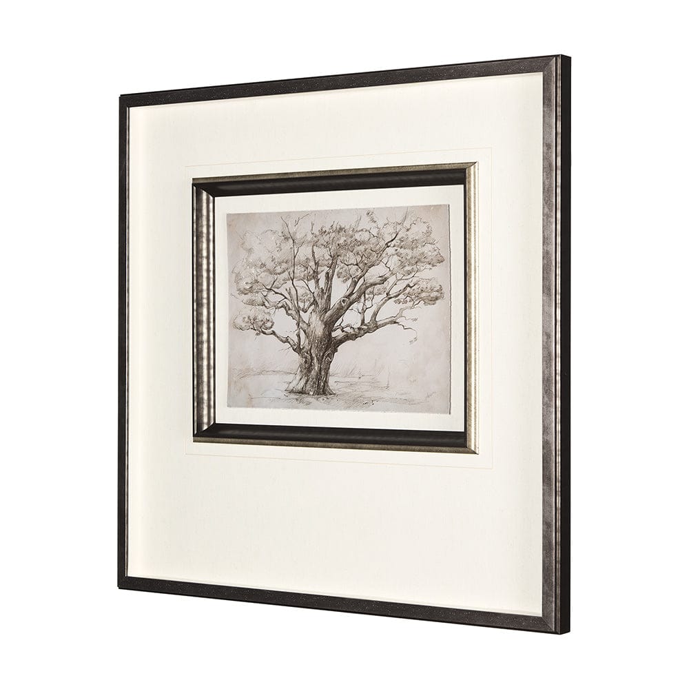 Mercana - Secret Life of Tree by Mercana Studio Hand Embellished Textured Framed Art Print Matted under Glass - 14717 view 4