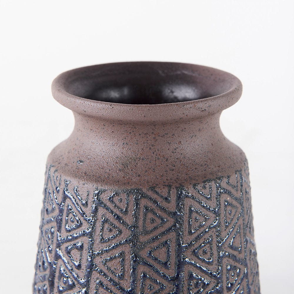 Mercana - Sefina I Small Brown/Black Patterned Ceramic Vase - 68013 view 4