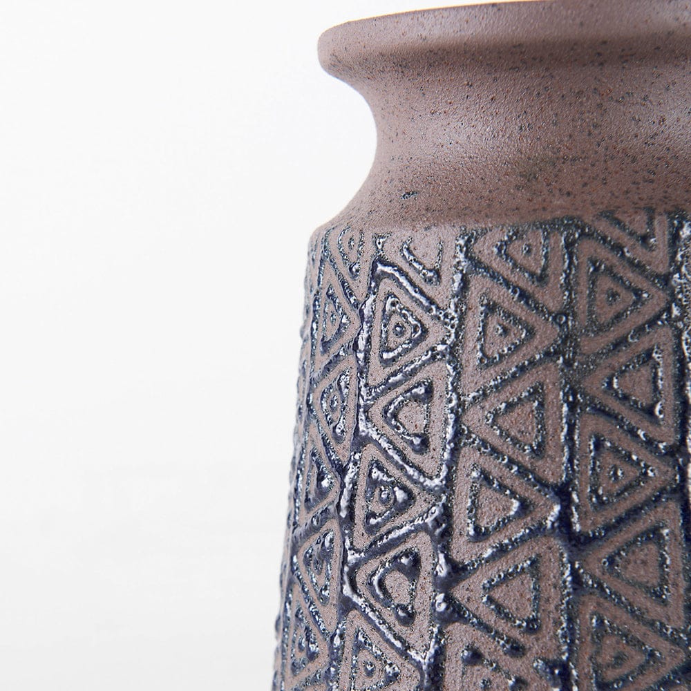 Mercana - Sefina I Small Brown/Black Patterned Ceramic Vase - 68013 view 5